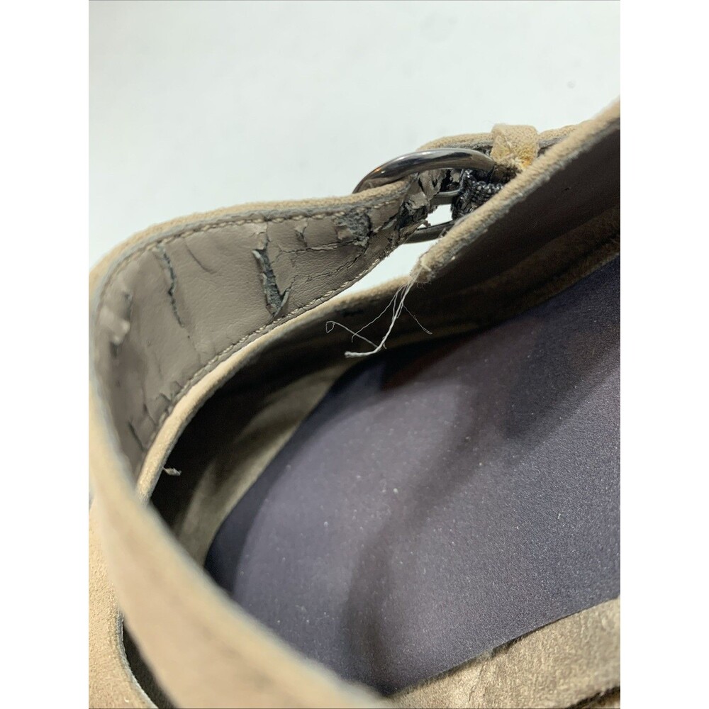Aerosoles Mary Jane Pumps 10 Tan Gray Black Tri Tone - Picture 10 of 11